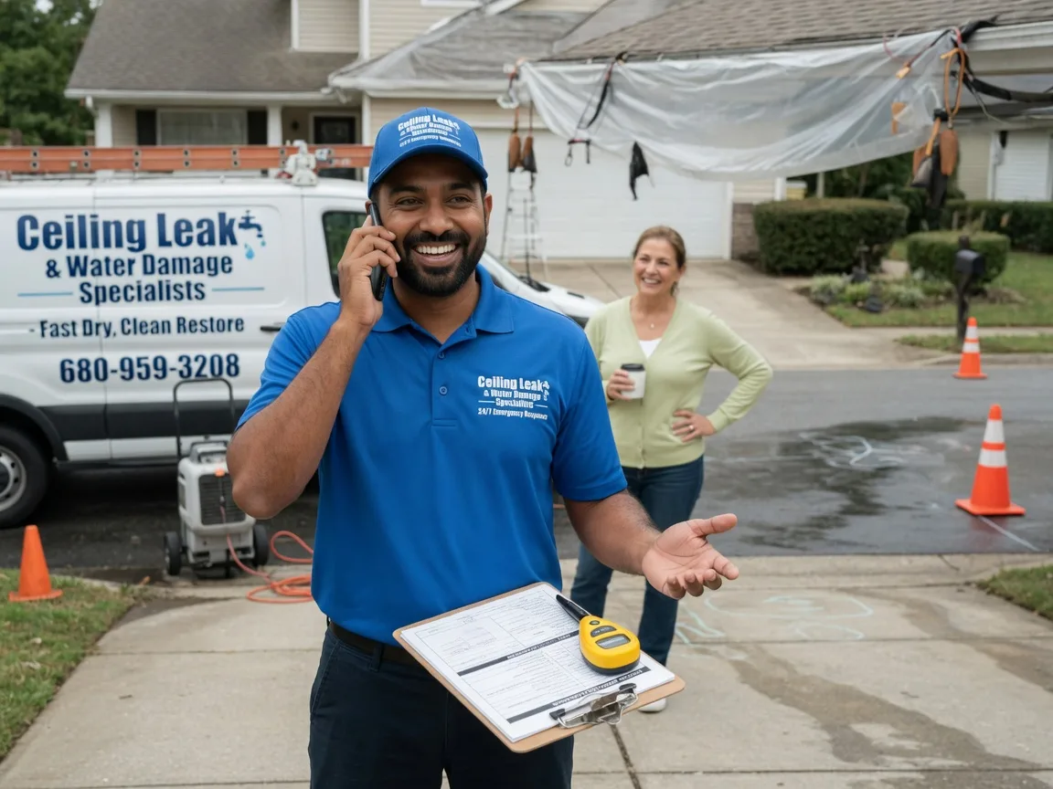 Ceiling Leak Cleanup Califon, NJ FAQs